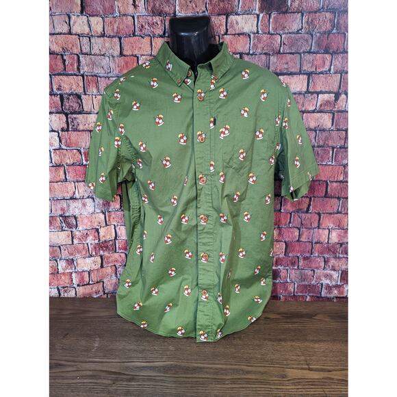 Duluth Mens Shirt LT Green Untucked Relaxed Fit Brandy old fashion Size M - Picture 3 of 8